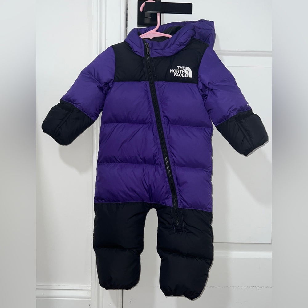 Baby Purple 1996 Retro Nuptse Down Snowsuit